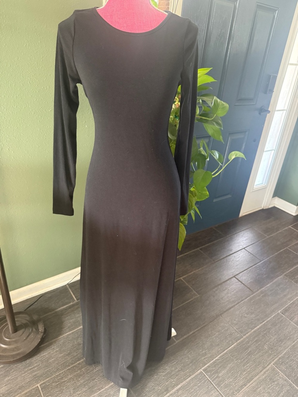 Free People long maxi dress-black